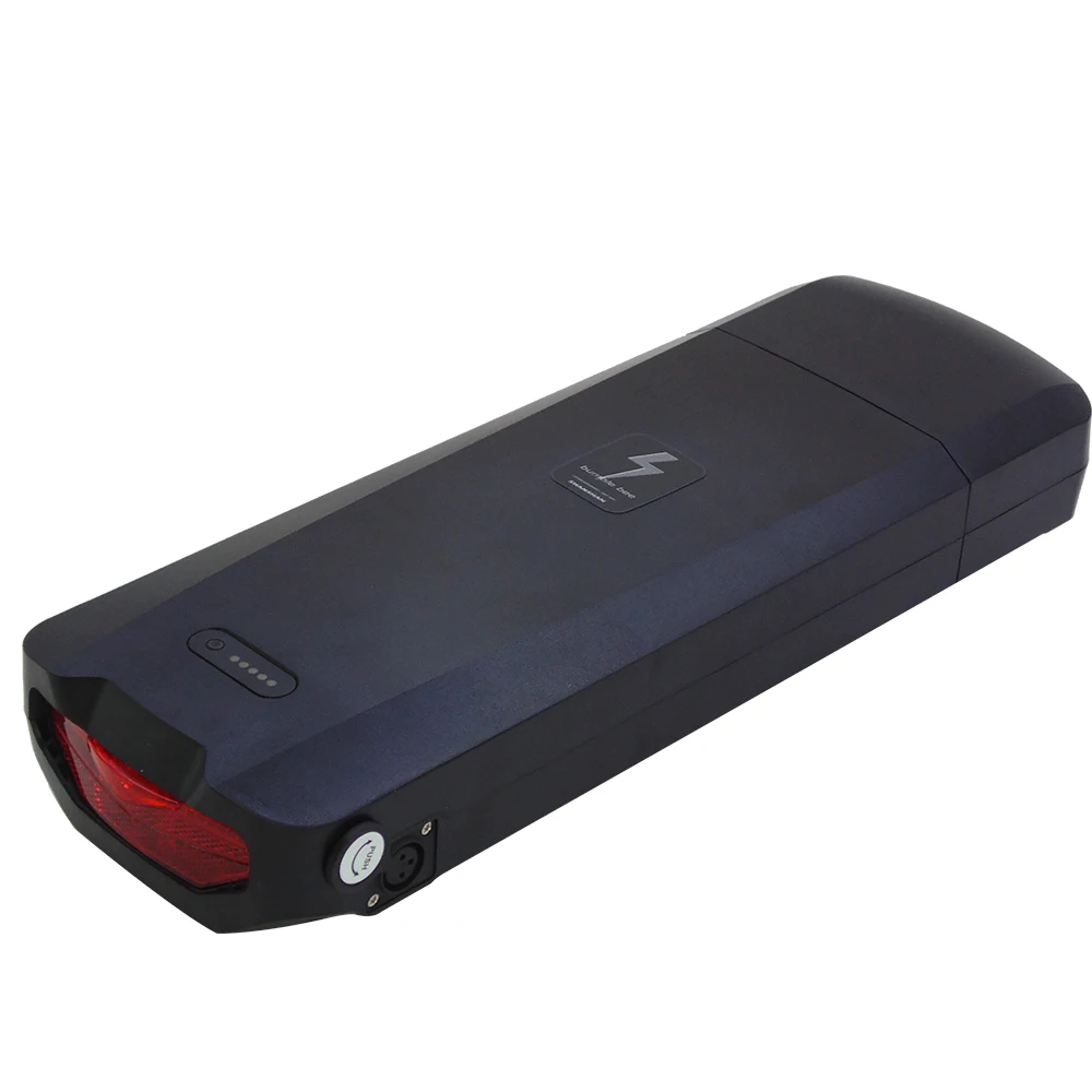 Batterie Vélo électrique YOSE POWER 48V 10,4Ah - Porte-bagage Pour 26-28" V-Brake - Argenté/Noir