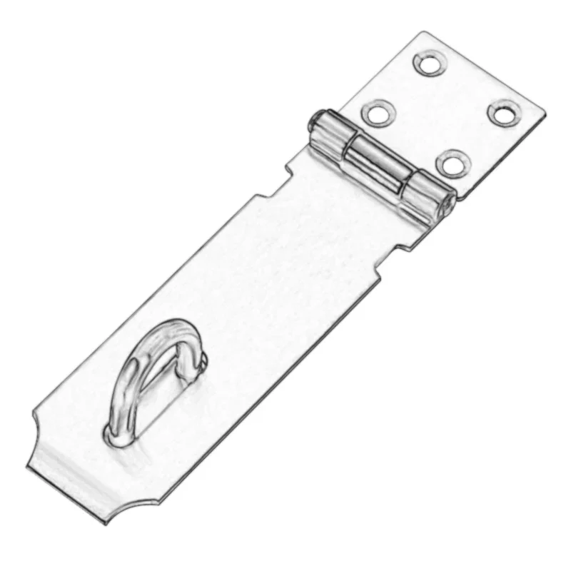 Door Hasps Latch Lock Door Hasp Locks 304 Stainless Steel Padlock Doors Window Cabinet Gym Locker 4/6/6.5 inch Home Security