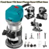 VEVOR Wood Router Wood Trimmer Machine Electric Hand Trimmer 30000RPM Power Carpentry Tool Woodworking Trimming Grooving Carving 1