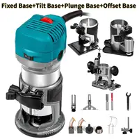 VEVOR Wood Router Wood Trimmer Machine Electric Hand Trimmer 30000RPM Power Carpentry Tool Woodworking Trimming Grooving Carving 1