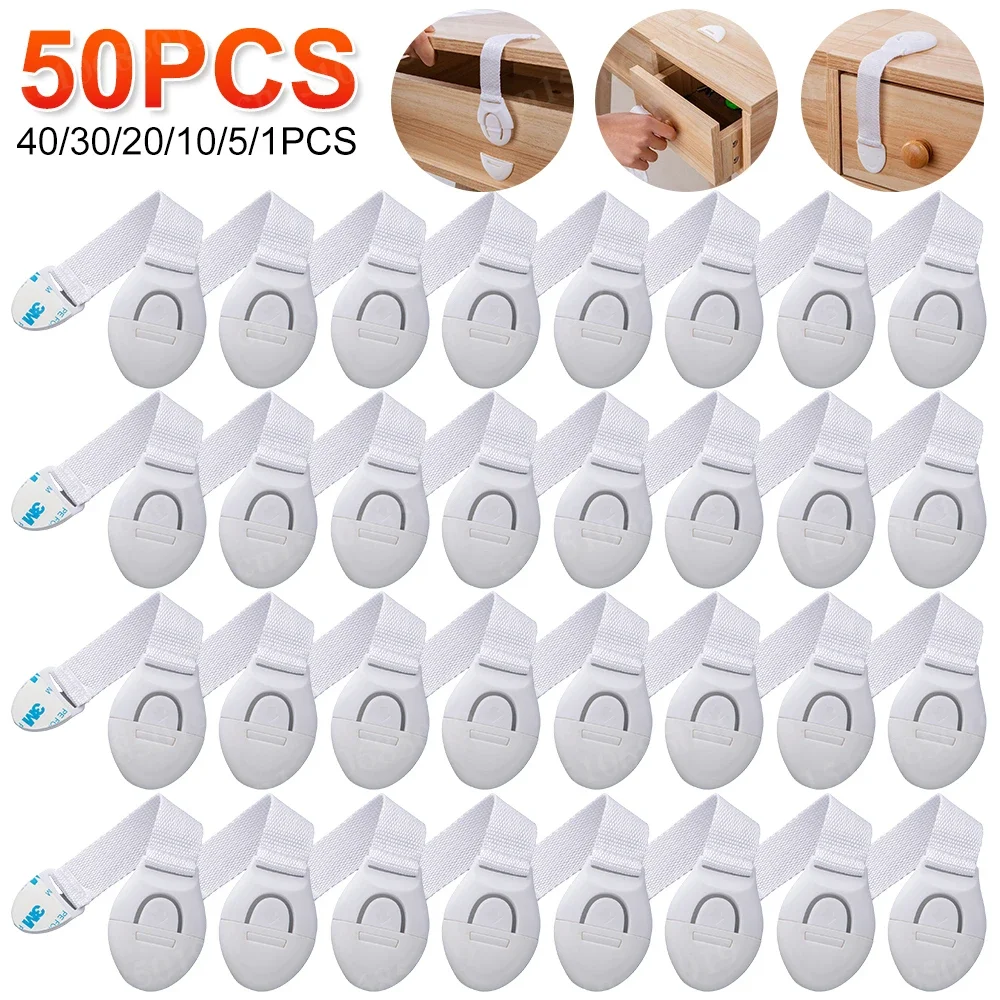 Child Safety Strap Locks Cabinet Lock Refrigerator Lock Door Window Lock For Cupboards Door Window Refrigerator 1/10pcs