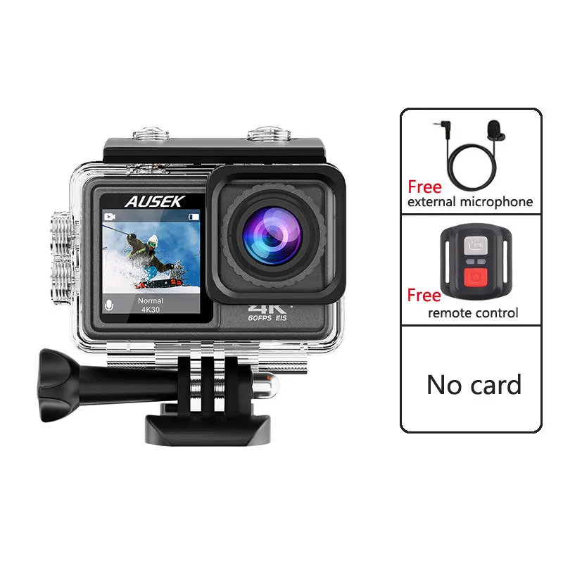 action camera drone New Action Camera with Filter Lens 4K 60FPS 20MP WiFi Video 2.0-inch LCD EIS Remote Control 4X Zoom Record Waterproof Sports Cam action camera deals Action Cameras