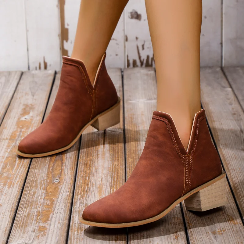 

Women's Ankle Boots Autumn and Winter Fashion Foreign Trade Boots 2022 New Fashion Temperament Women's Boots Thick Boots Socks