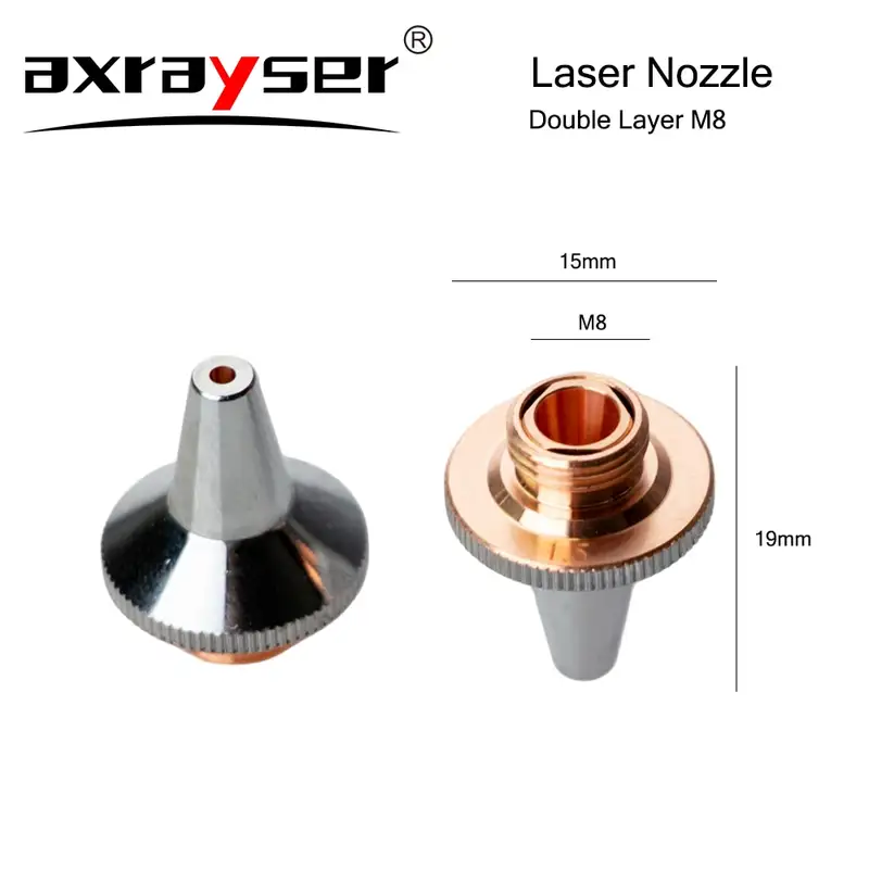 All Types Laser Nozzles Fiber Cutting Machine Double/Single Dia.28/D32mm for Raytools Precitec WSX HSG Bodor HANS Laser Head - Image 28