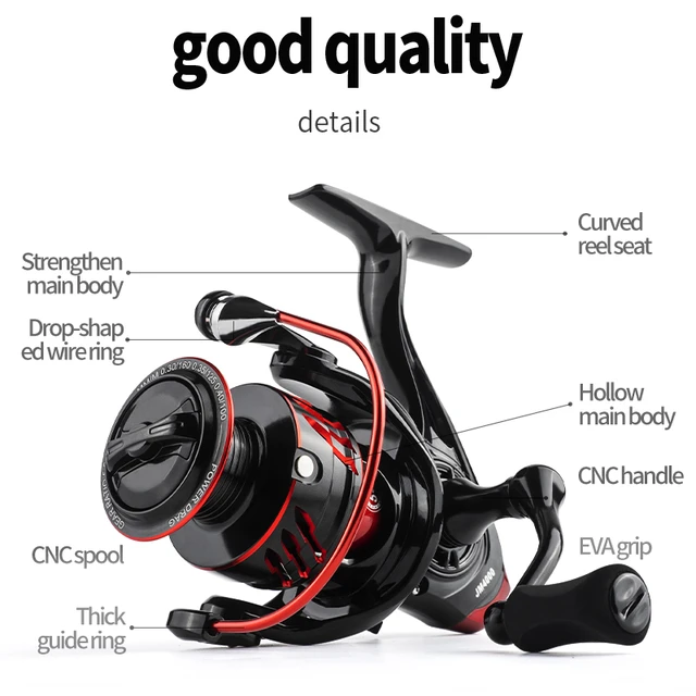 Spinning Reel HP500-7000 Metal EVA Grip Max Drag 10kg Reel Fishing  Accessories Equipment for fishing Goods Fishing Reels - AliExpress