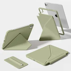 Premium Magnetic Smart Folio Tablet Cover for Air11 M4 M3 M2 (Tender green)