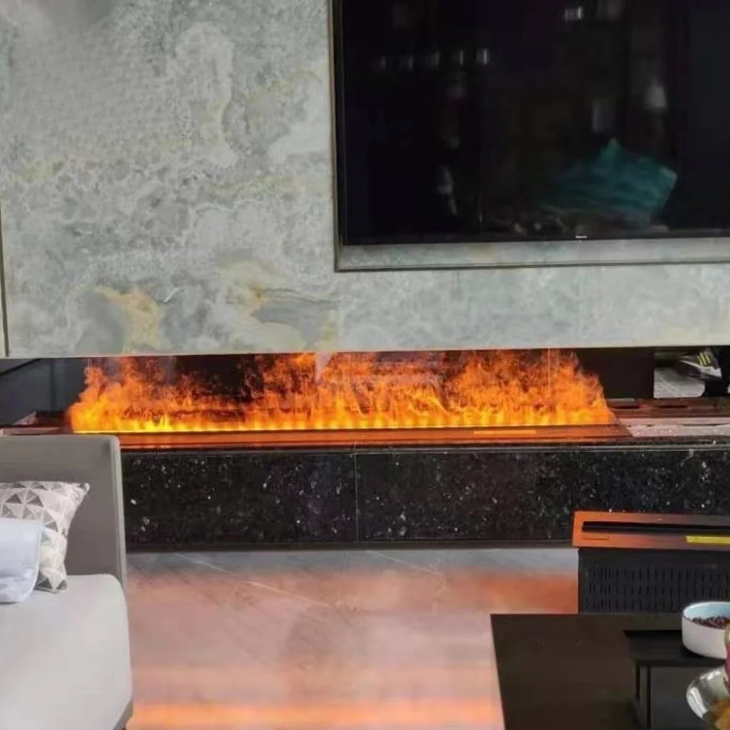 Fireplace Stoves Cold Rolled Steel Material Fogging Fireplace Super Energy Saving Electric Fireplace 3