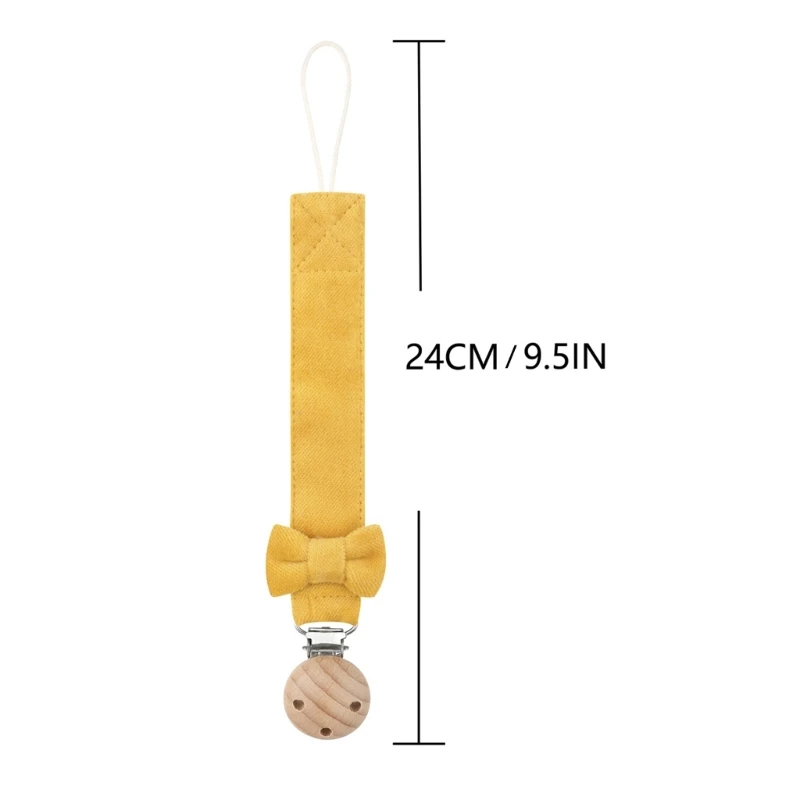 Lovely Pacifier Chain pacifier clip pacifier chain pacifier accessories Baby Teether Organiser Rope Decorative Bowknot Pacifier Clip Chain Baby Anti Drop Lanyard