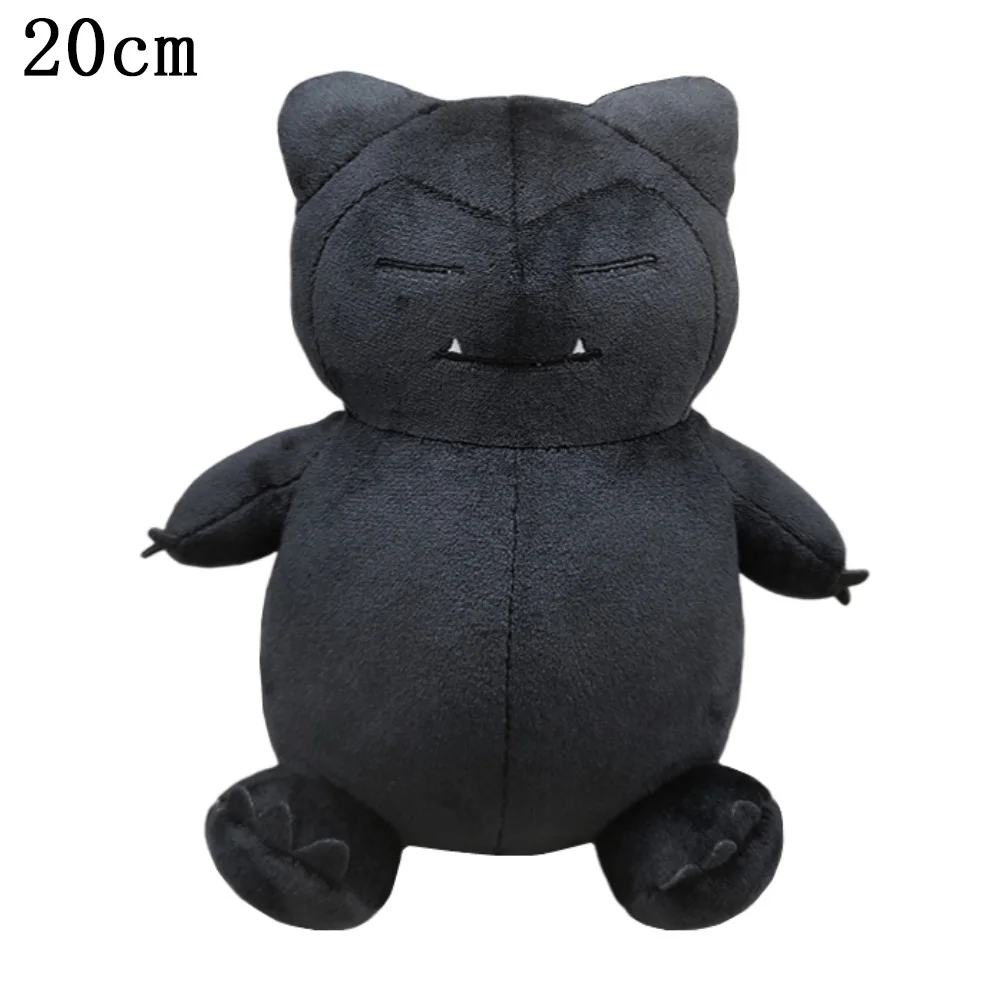 20cm Graffiti Black Pikachu Anime Pokemon Bulbasaur Charmander Psyduck Snorlax Squirtle Mew Plush Toys Figure Dolls Child Gifts