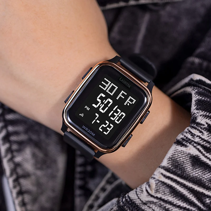 

Fashion Brand Student Teenagers Sports Electronic Watch Trendy College Men and Women Luminous Clock Original Digital Wristwatch