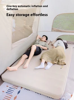 Lohascamping double Self-inflating Mattress Thick 10cm Compact Folding Camping Sleeping Bed Pad 1-2 Person Air Mat floor Tent 2