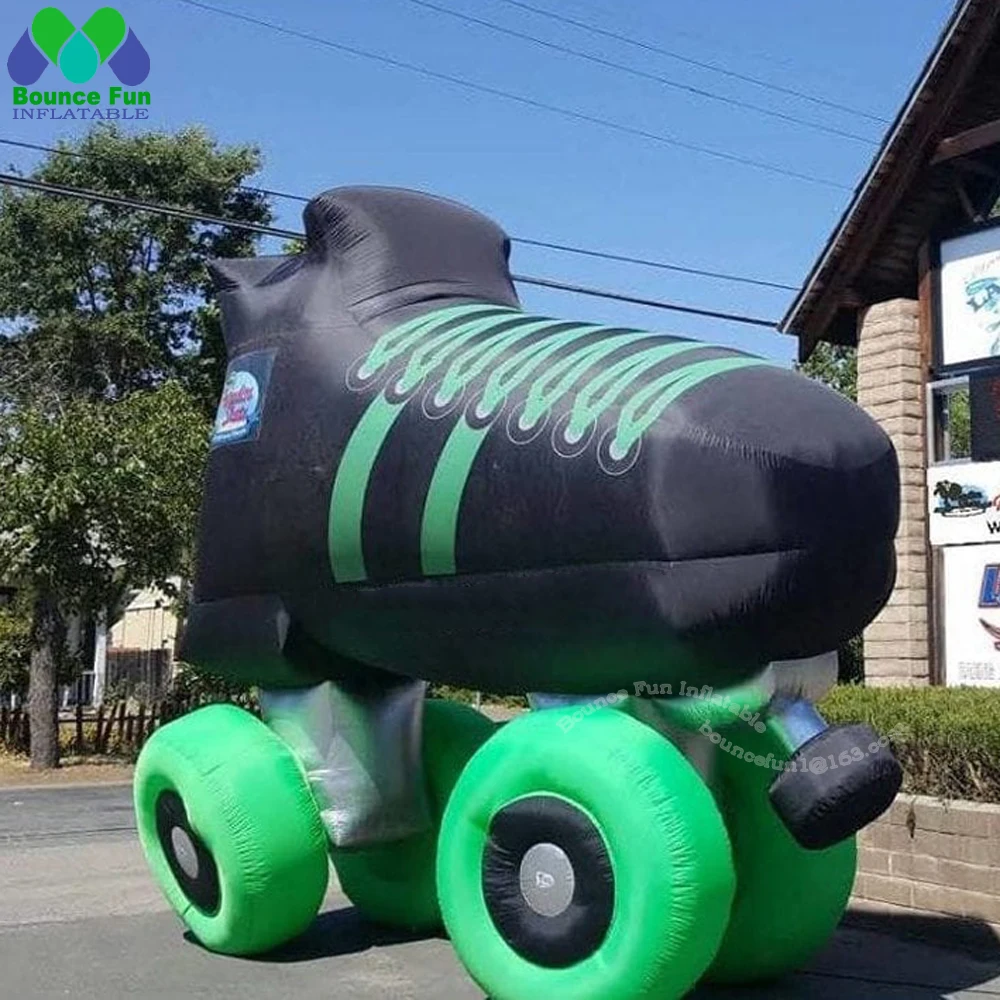 Customized Logo Inflatable Roller Skating Shoes For Club Event Outdoor Decoration