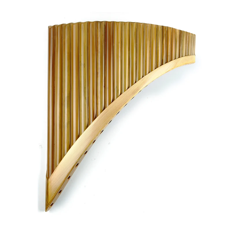 Pan Flute C/F/G Key Pan Flute 25/22/18/15/10 Pipes Musical Instrument Light Brown Woodwind Handmade