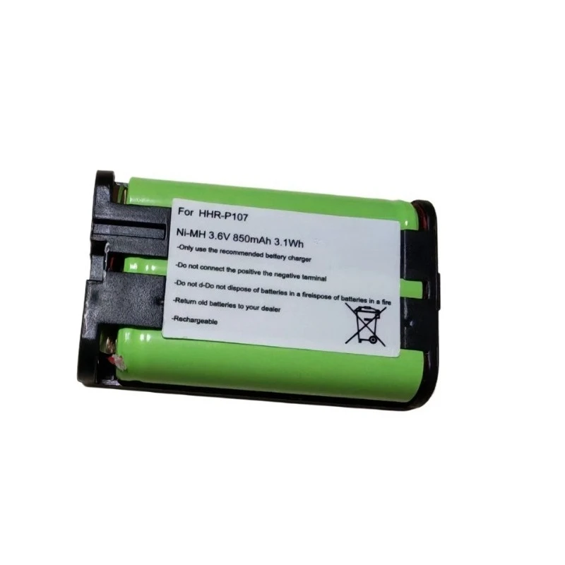 HHR-P104 HHR-P105 HHR-P107 3.6V 850mAh Ni-MH Rechargeable Battery for Panasonic