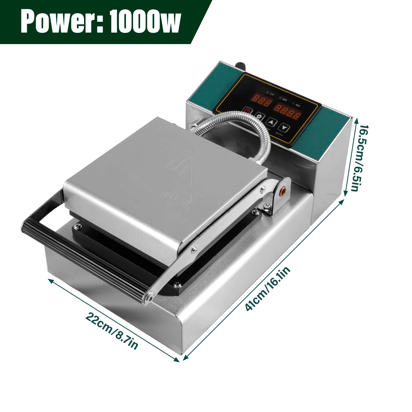 Grilled Sandwich Maker Sandwich Toaster with Indicator Lights 1000W Electric Non-Stick Hot Maker Press for Tuna Melts