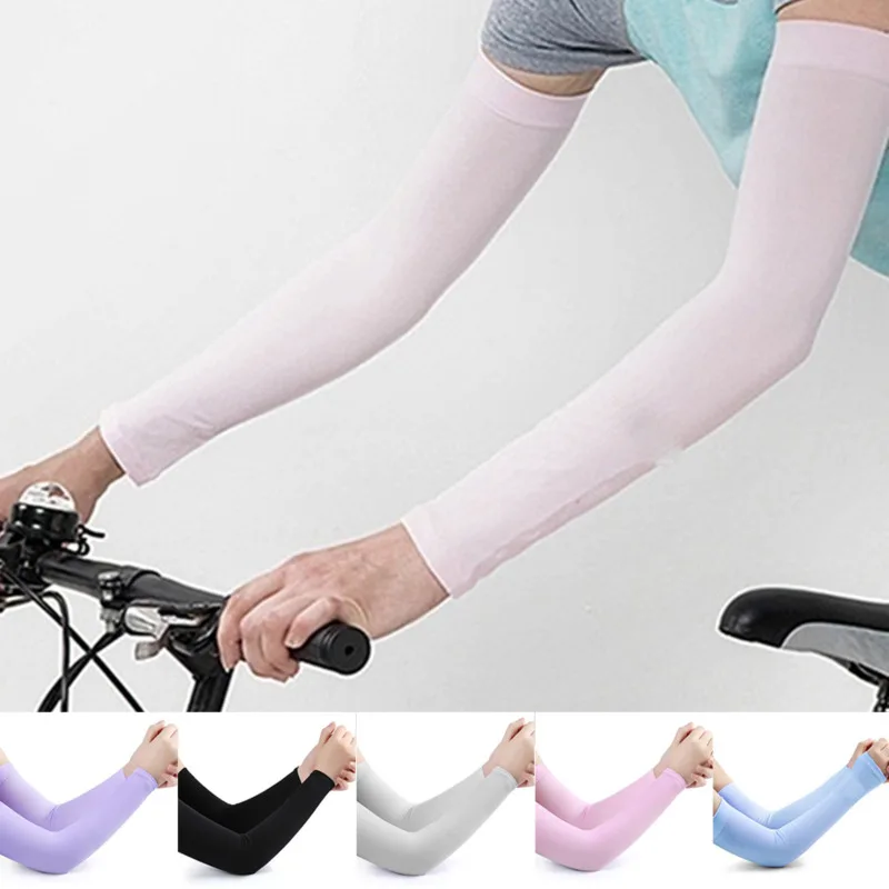 Sun Protection Arm Sleeves Arm Sleeves Cooling Arm Sleeves 2PCS Arm Sleeves Warmers Sports Sleeve Sun UV Protection Hand Cover Cooling Warmer Running Fishing Cycling Ski mangas para brazo