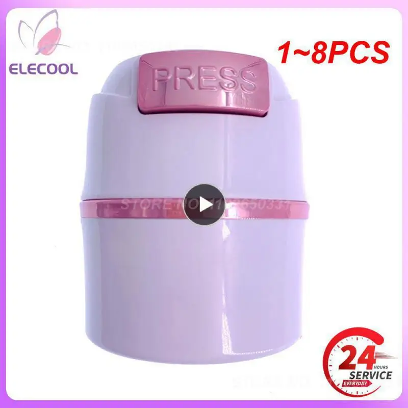 

1~8PCS Matte fashion Eyelash Glue Storage Tank Container Adhesive Stand Activated Carbon Sealed Storage Jar Electroplating
