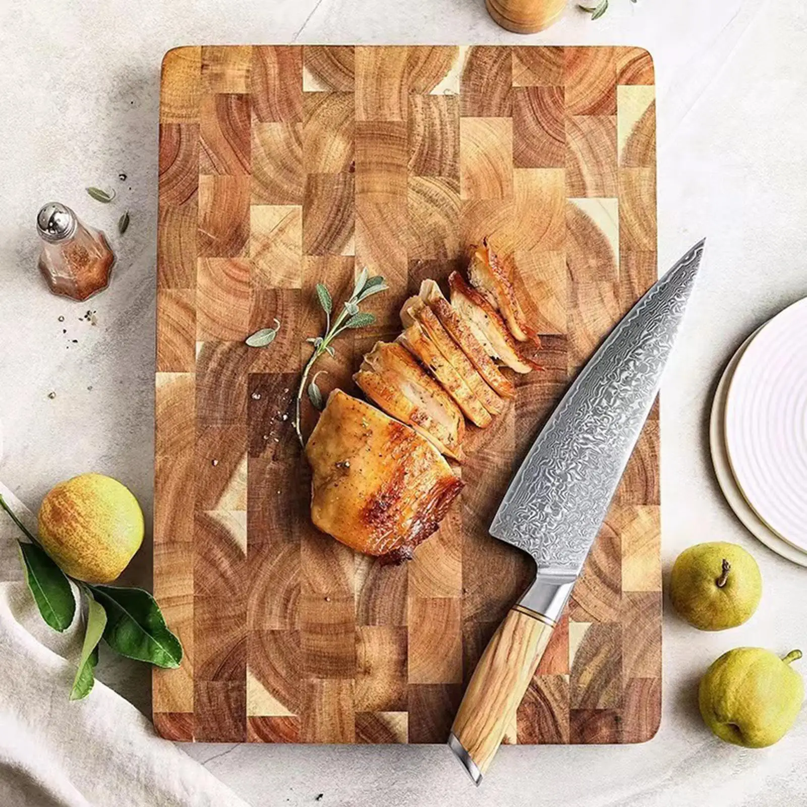 Chopping Board Wooden Cutting Board Wood Kitchen Platter Accessories Chopping Blocks Cutting Board for Household Meat Cheese