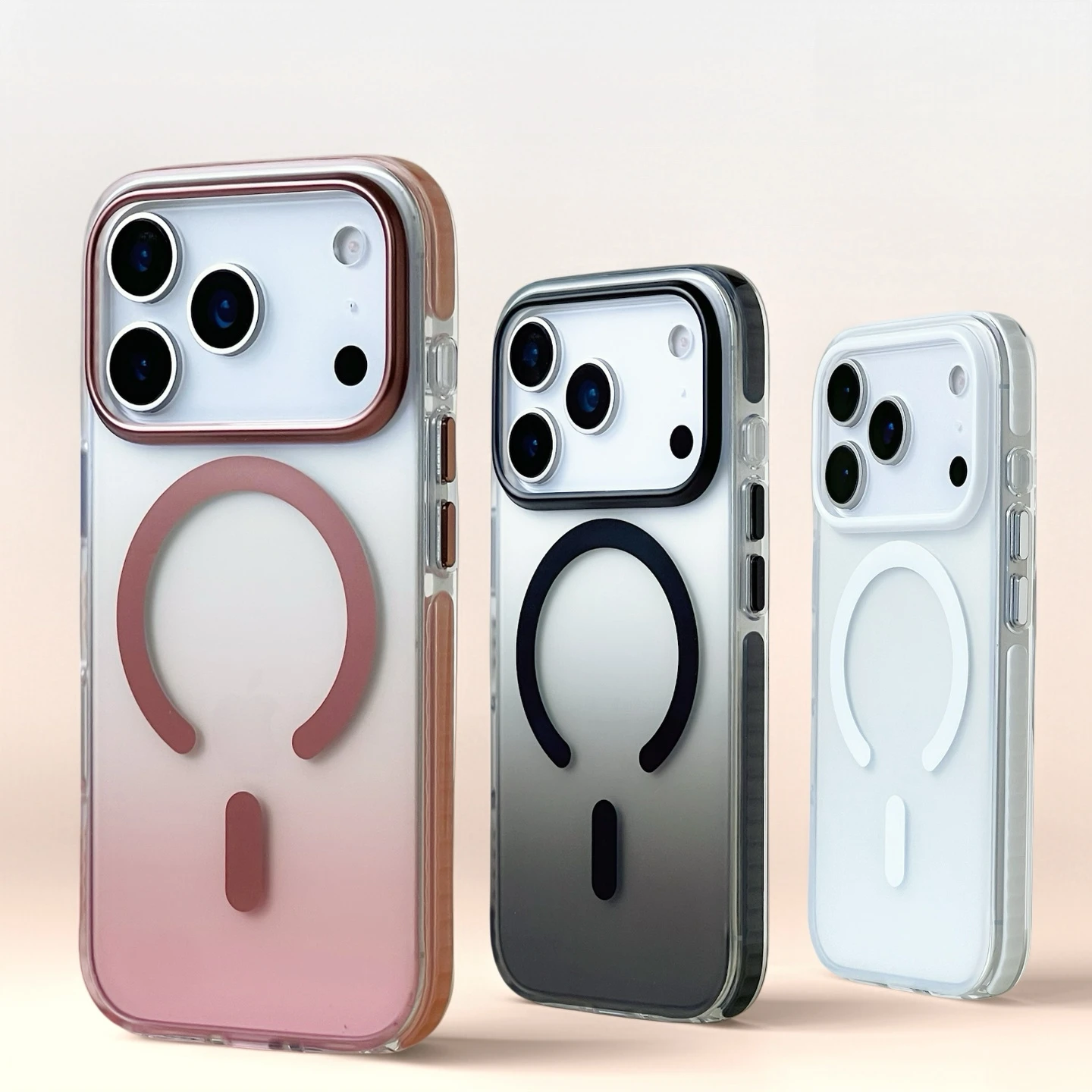Luxury Gradient Shockproof Magnetic Cover with Premium Matte Finish - Magsafe Wireless Charging Compatible Case
