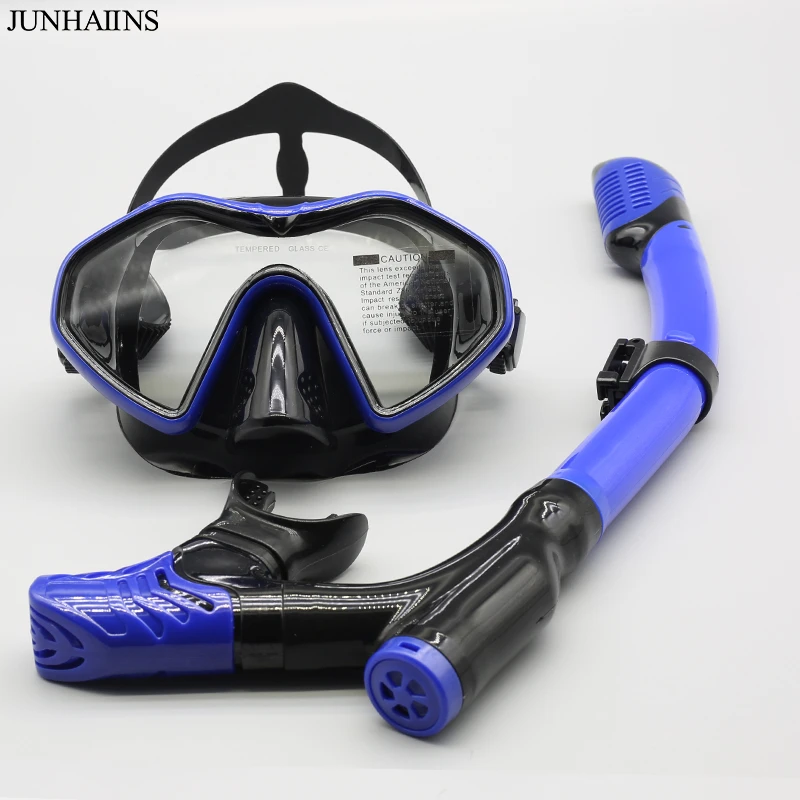 Snorkeling Set Anti-Fog Silicone Tempered Glass Diving Mask Adult Goggles Leak-Proof Snorkeling Mask for Man