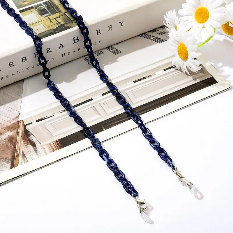 Fashion Acrylic Women Largands Glasses Chains Reading Sunglasses Chain Holder Cord Eyeglasses Hanging Neck Chain Face-Mask Chain