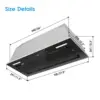Tieasy 30 inch 900CFM Built-in Gesture Touch Sensing Control Ducted/Ductless Kitchen Range Hood YYB1670T 6