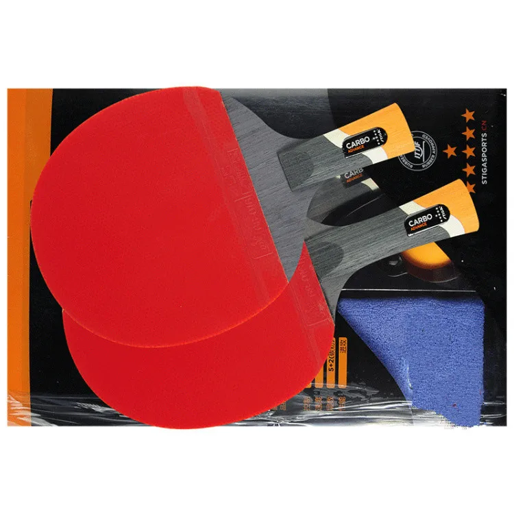Racchetta Da Ping Pong 5 Stelle Pro – Struttura 5 Strati, Gomma Offensiva ITTF, Velocità 9 / Spin 9