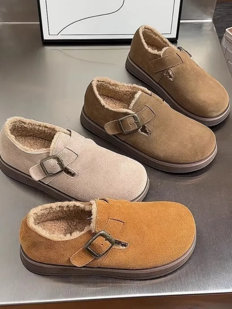 

Повседневные женские флуоресцентные лоферы, женская обувь, подходящая ко всему, новое платье в стиле ретро, зимние, резиновые, для отдыха, базовые, однотонные овчины S