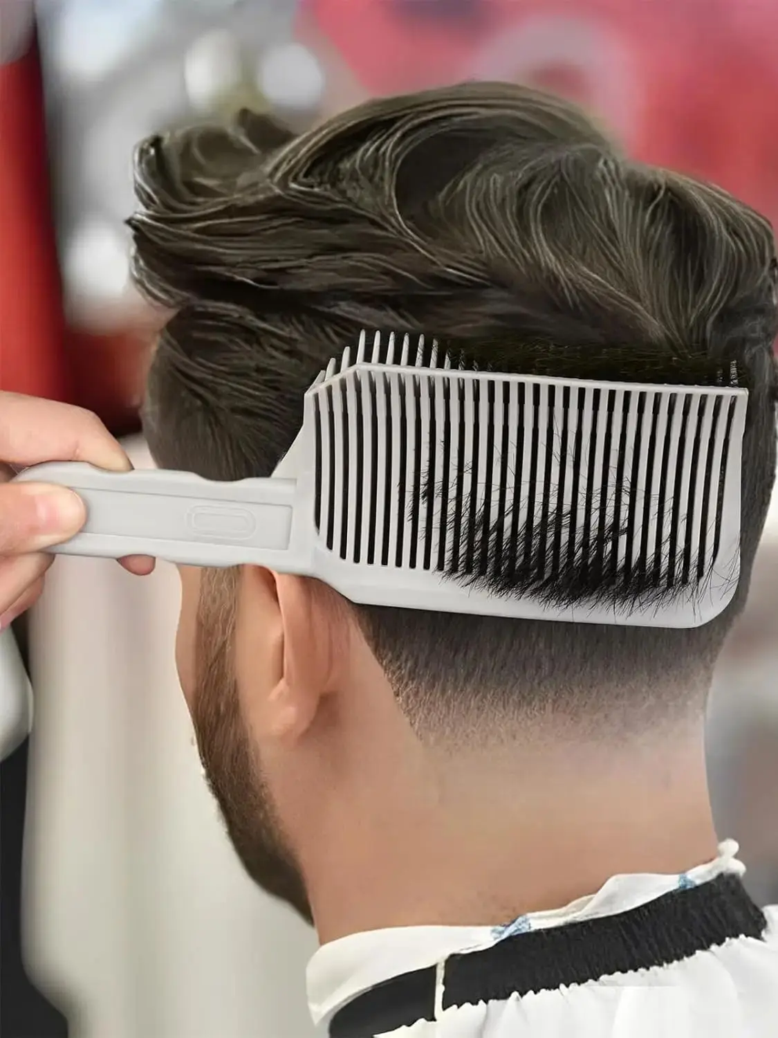 1 Stück Friseur Haarkamm verblassen Styling Flat Top Haars ch neiden verblassen Kamm Männer Friseur verblassen Salon Zubehör Werkzeuge – Detail 2