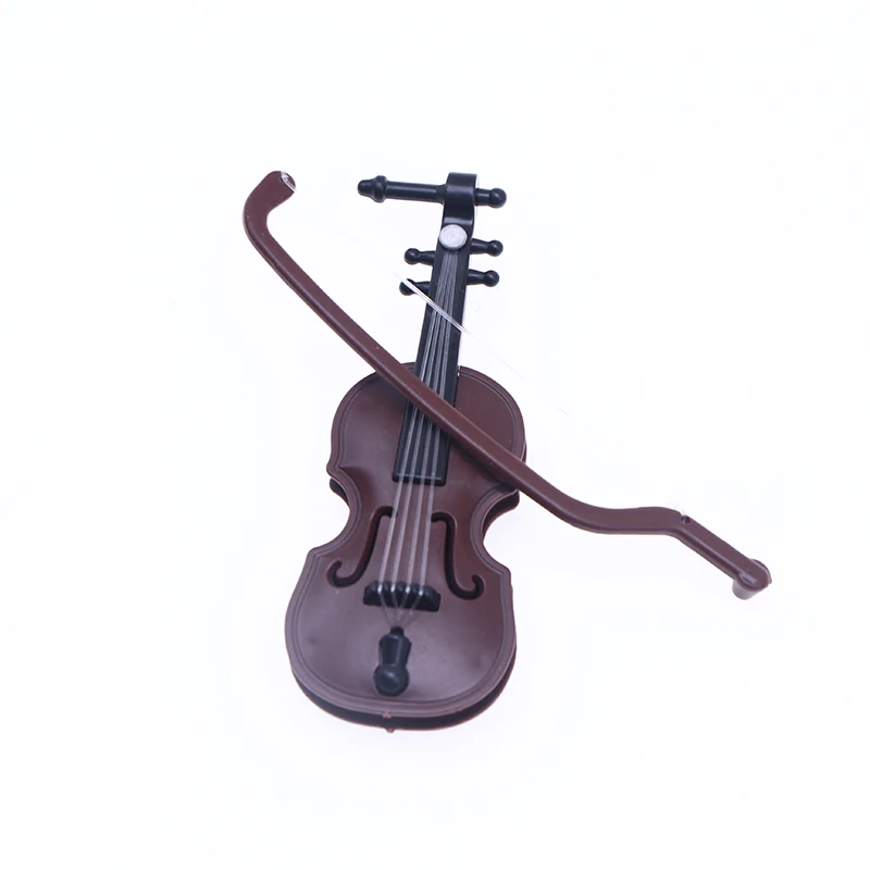 1/6 Instrument Décoration, Miniature Simulée 1/6 Violon Modèle Bois Durable Précis Pour Ornement 10cm