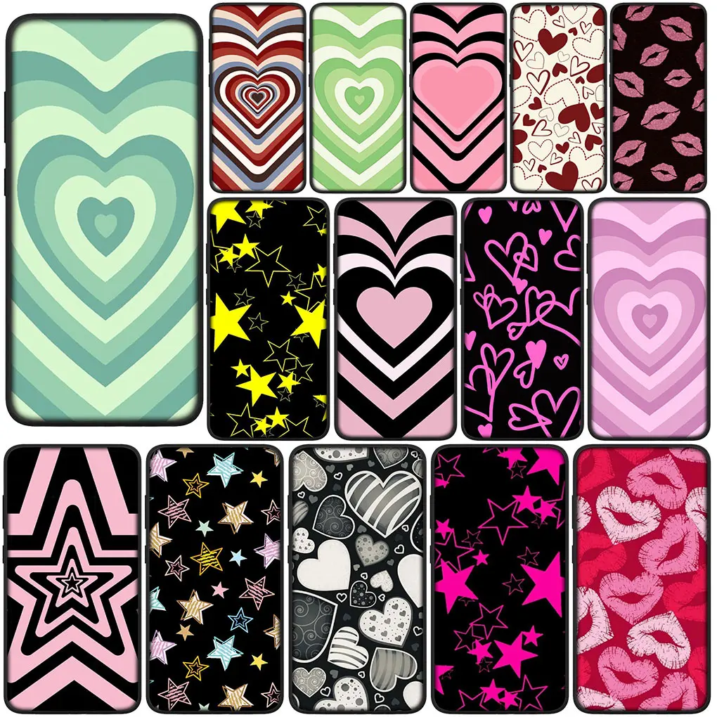 Pink Star Dark Red Heart Love Cover Morbida Per Huawei Nova 3I 3 5T 2I 7 Se Mate 10 20 P20 P30 Pro 2 Lite Custodia In Silicone