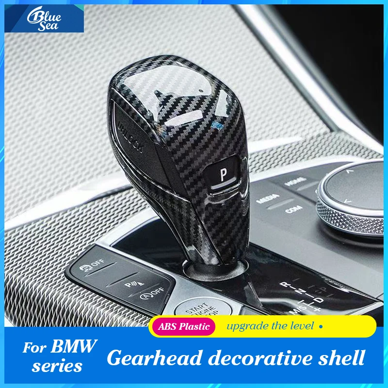 For BMW New 3/2/4 Series G20 G22 Car Gear Shift Knob Z4 X3 X4 G01 G02 Car Gear Shift Knob Handlebar Trim Cover Car Accessories