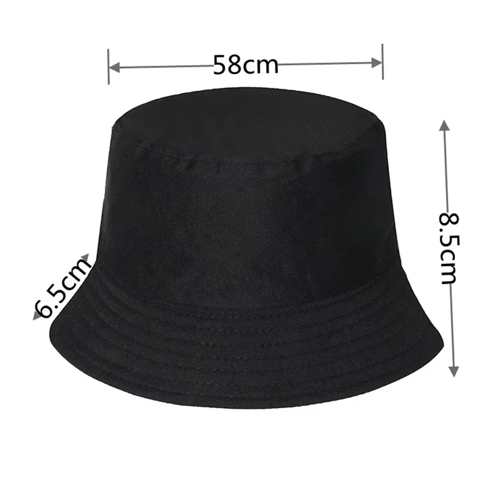 2025 Summer Bucket Hat for Women Big Wide Brim Outdoor Soft Cotton Solid Color Sun Hats Portable Foldable Panama Cap Lady