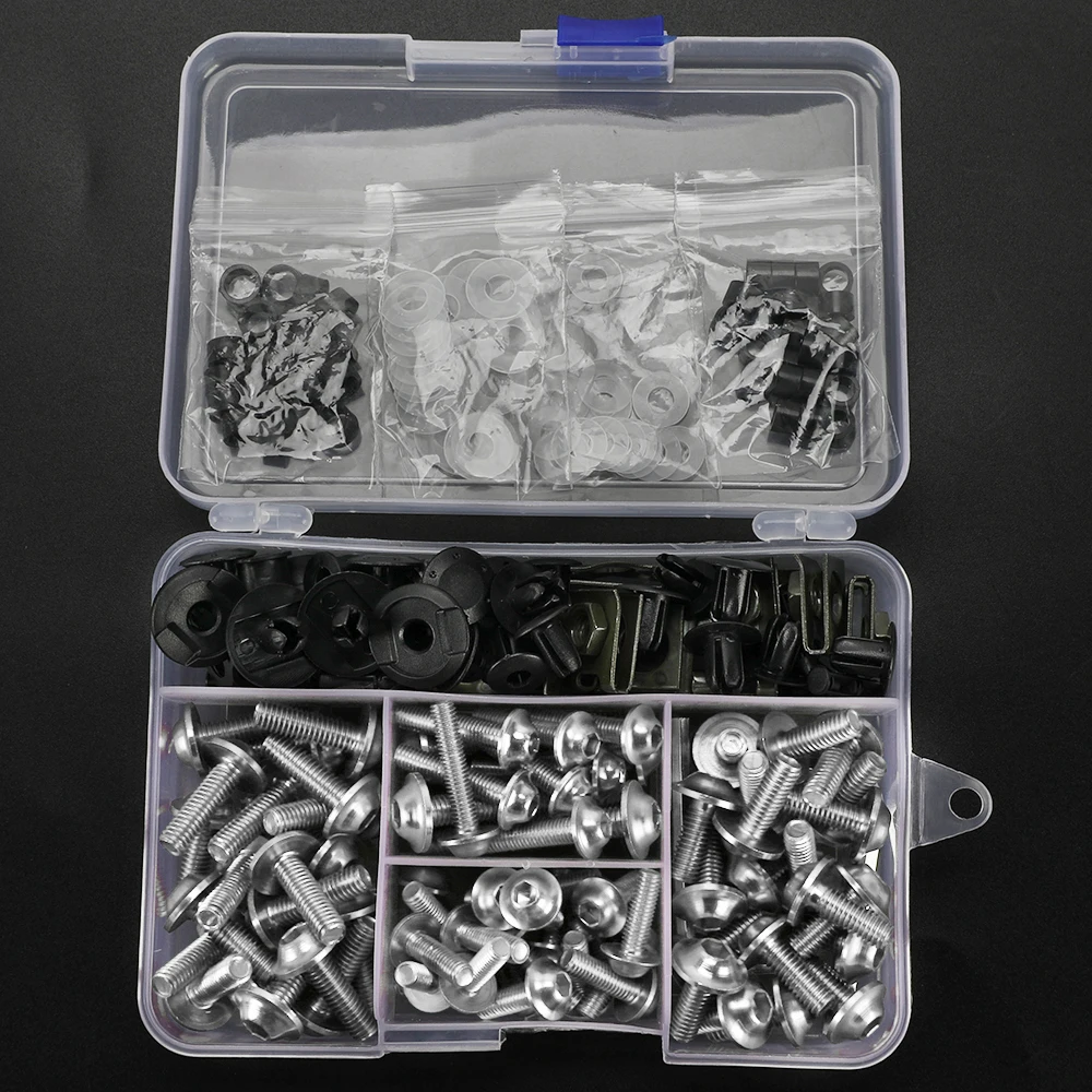 Motorrad Zubehör Voll Verkleidung Schrauben Kit Schrauben Muttern Für KAWASAKI ZXR400 ZX9 ZX6 R/RR636 ZX 10R 12R 14R ZX10R ZX12R ZX14R