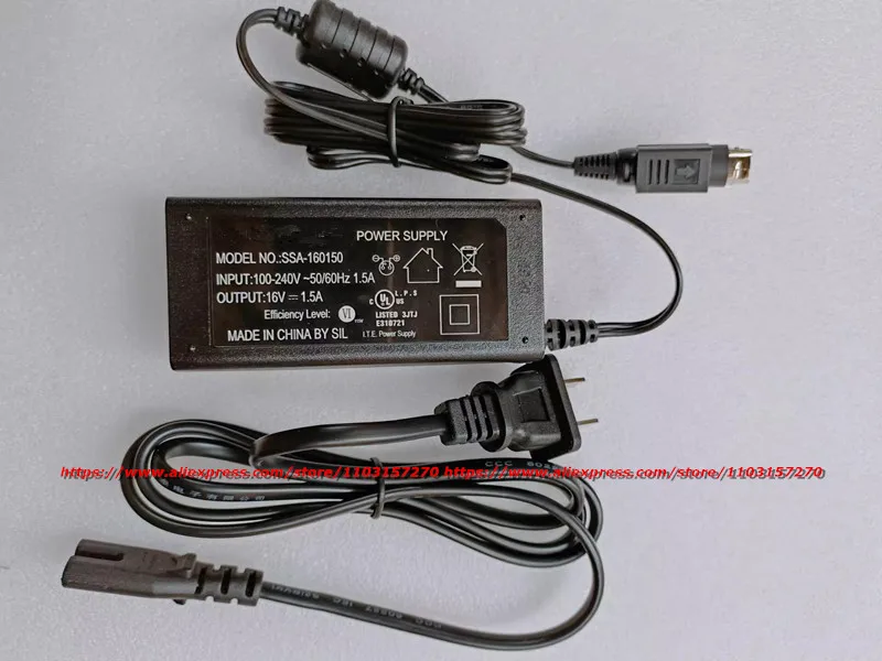 Original SSA-160150 AC Adapter 16V 1.5A 3-PIN Charger for