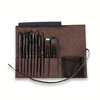 GIORGIONE，10pcs Master levePaint Brush, Squirrel Hair Watercolor Brush Set, High-end Brush Curtain, Matte Leather 1