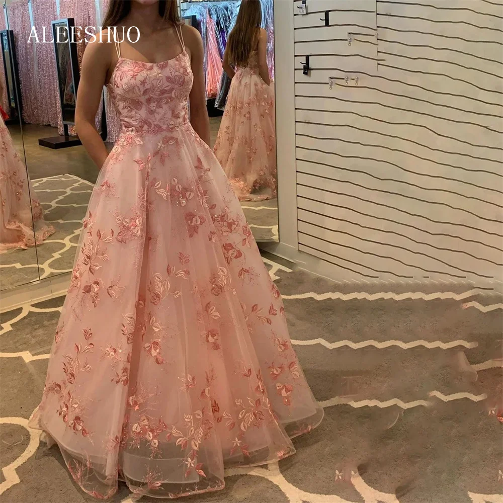 

Aleeshuo Orange Satin Long Prom Dresses One Shoulder Pleats Flowers Arabic Women Evening Gowns Formal Party Dress Floor Length