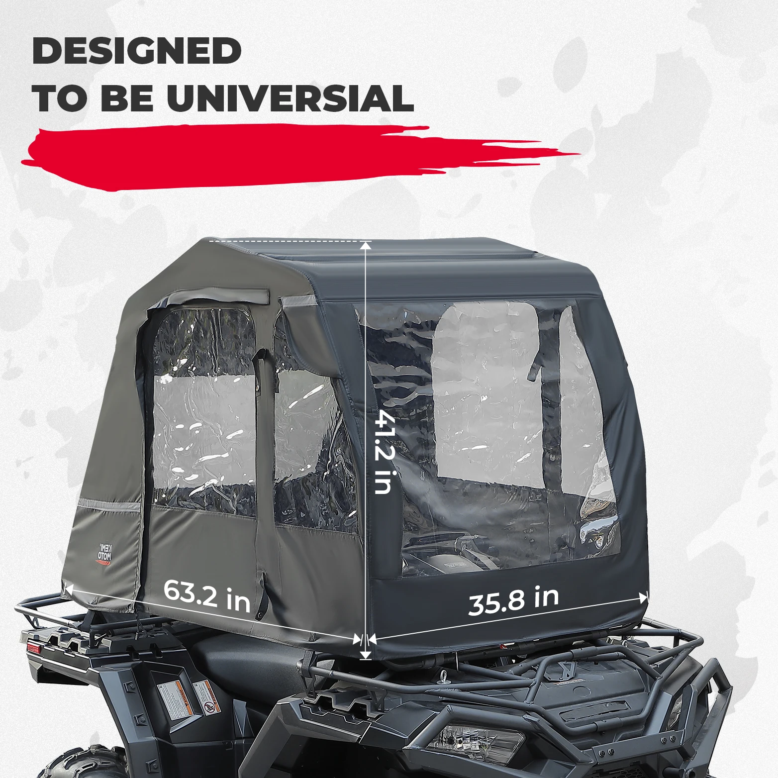 

ATV Canopy Cover Compatible with Polaris Sportsman 570 850 Outlander for Cfmoto Off Road Rack Cab Enclosure Outdoor Cover