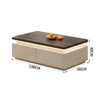 Table basse de luxe simple, style nordique moderne, élégante et chic, pour salon, meuble de salon 2