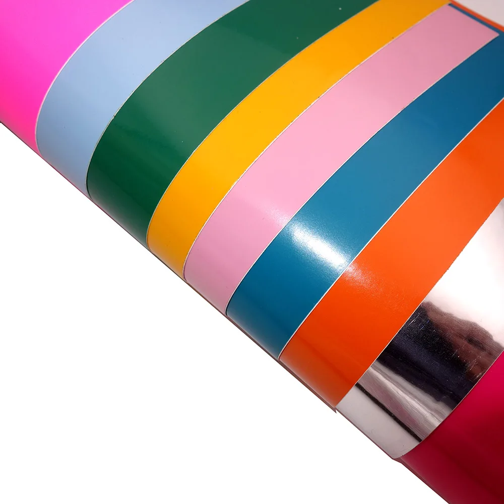 Permanent Adhesive Gloss Vinyl Matte Metal Vinyl Sheets For Cut Silhouette Party Decoration Stickers Craft Cutter Cars Decal