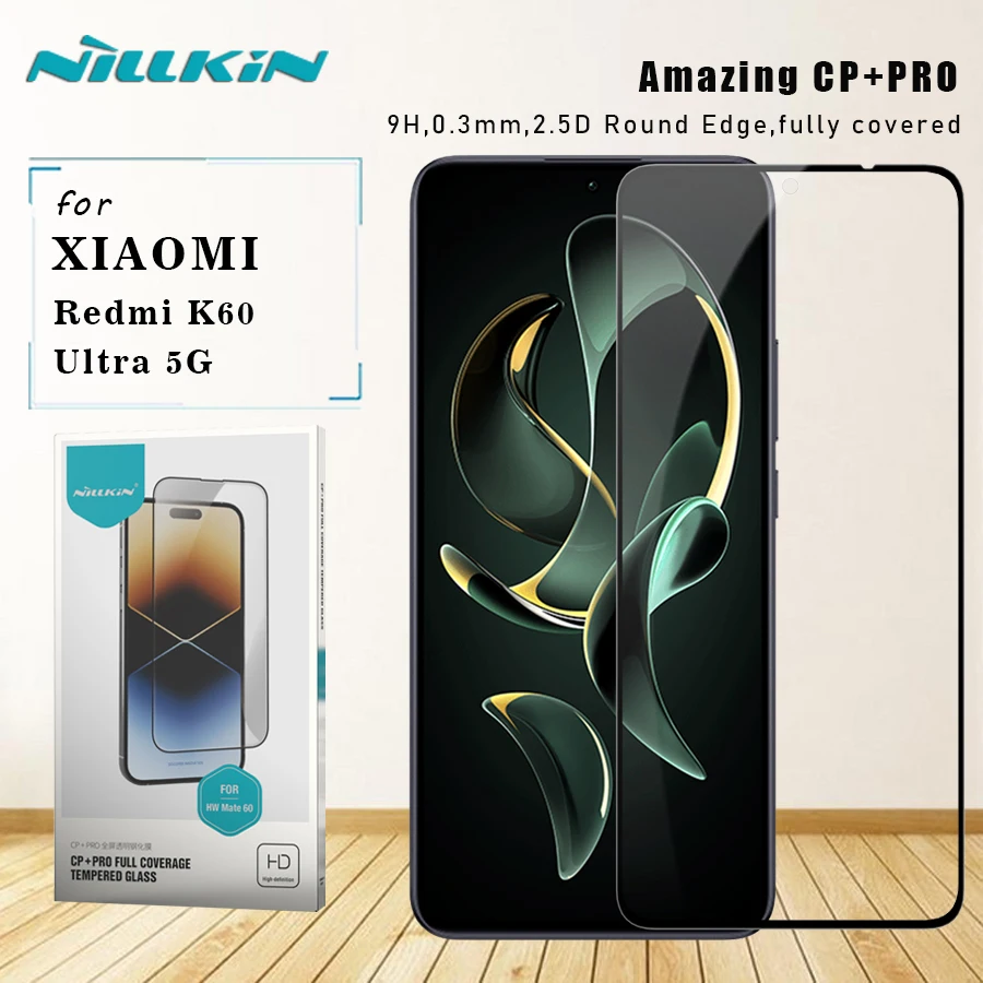 

for Xiaomi Redmi K60 Ultra 5G Glass Nillkin CP+PRO 9H 2.5D Anti-Explosion Tempered Glass Screen Protector for Redmi K60 Ultra