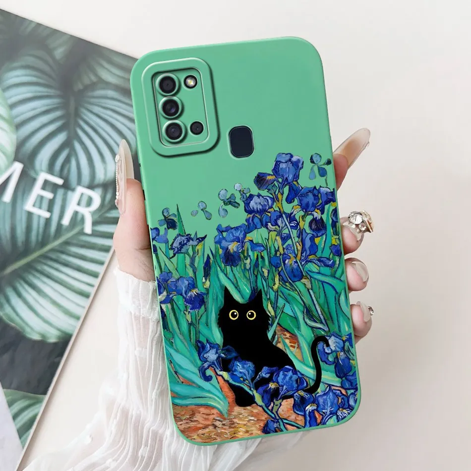 Elegant Printed Soft Silicone Shockproof Phone Case with Camera Protection
