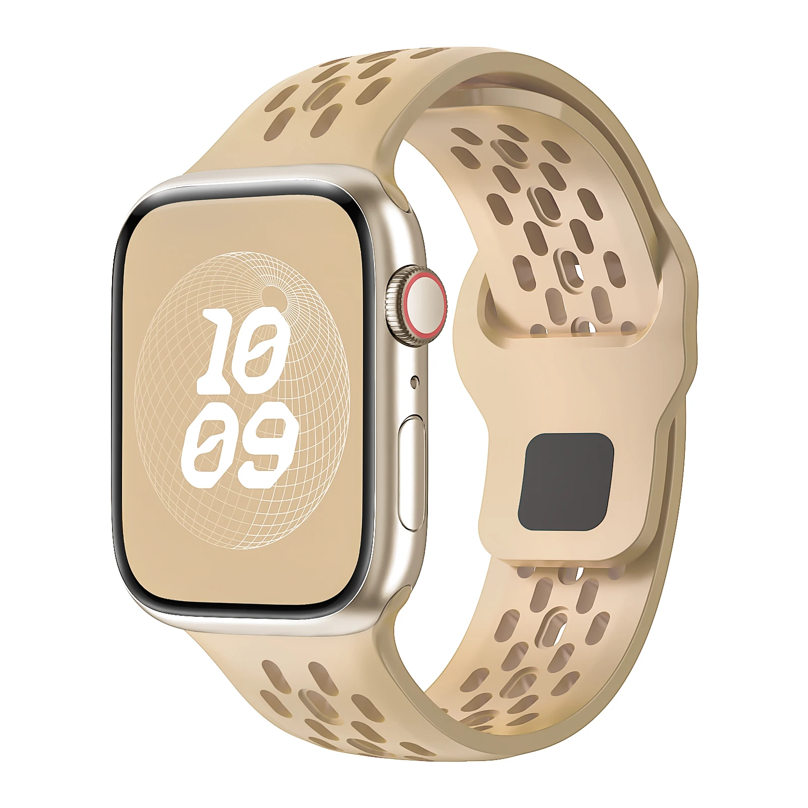 ตัวเลือกสินค้า สายซิลิโคน Apple Watch ปรับได้ 45-49 มม. ใส่ได้ทุกรุ่น