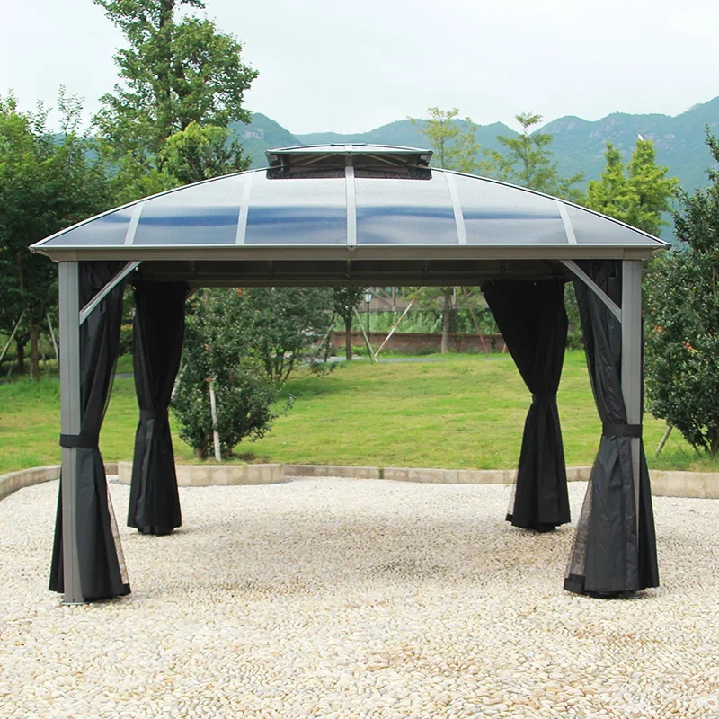 

Customized Roman tent Garden pavilion Outdoor villa Outdoor sunshade Courtyard awning gazebo canopy tent