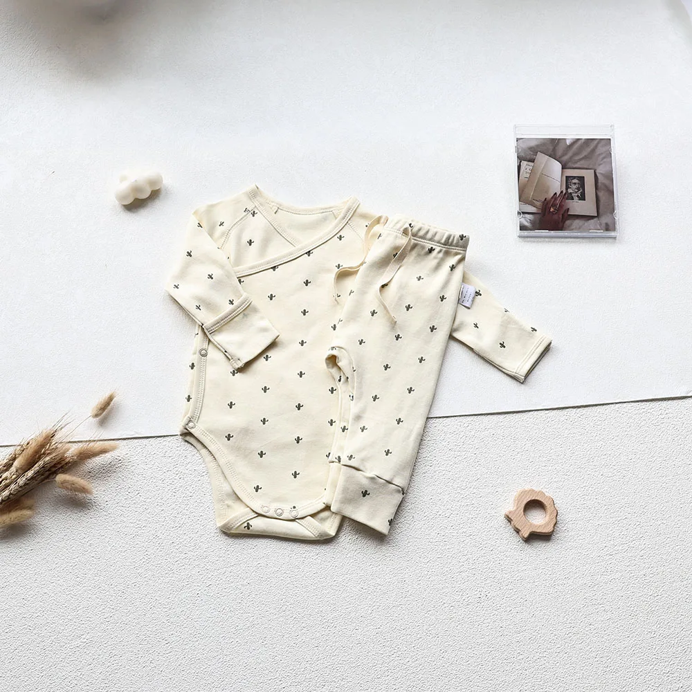 Cotton Newborn Baby Bodysuit Long Sleeve Onesie