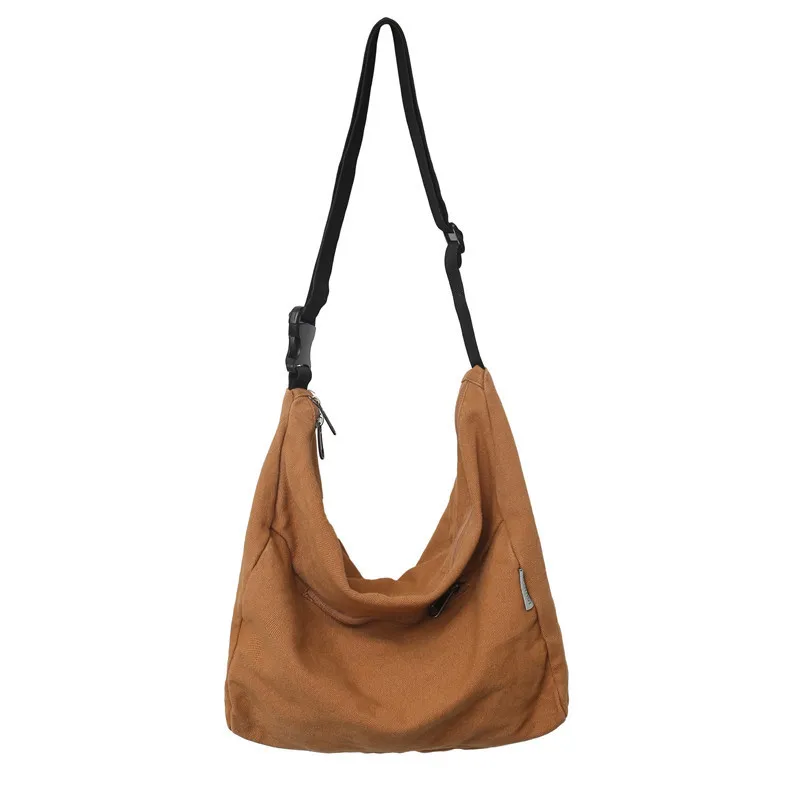 Waterproof Zipper Messenger Shoulder Bag For Women's Messenger Bags Casual Canvas Cross Body Messenger Bag