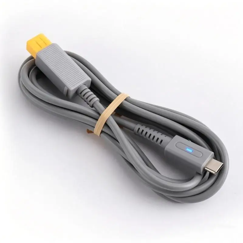 1.8M USB 유형 C-전원 케이블 회색 PVC 충전기 게임 콘솔 용 와이어 게임 액세서리 충전 와이어 코드 D2RC