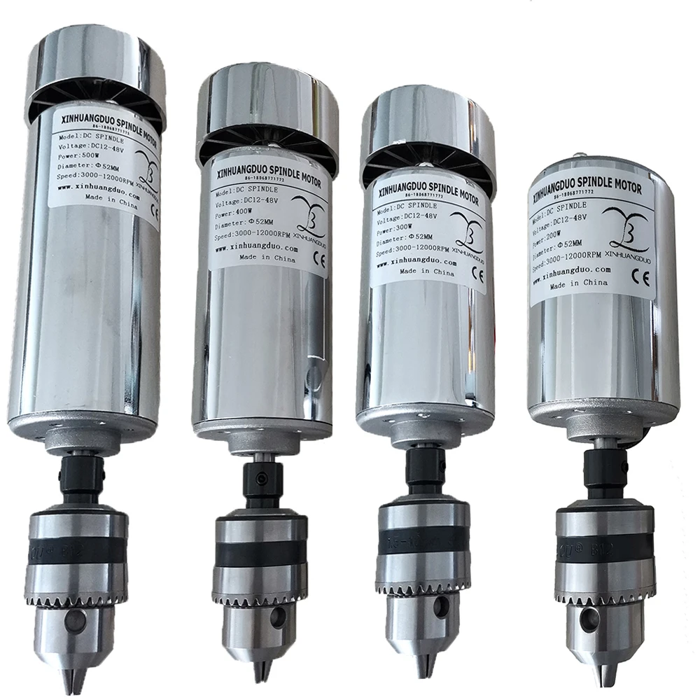 

200w/300w/400w/500w Engraving Machine Spindle Motor Air-Cooling High Speed CNC (Drill Chuck Clamping Range：1.5-10mm)