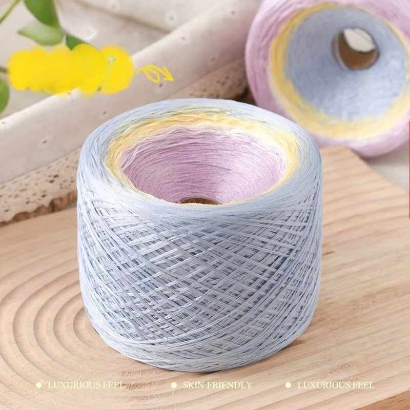 Mercerized Cotton Hand Knitted Shawl Blanket