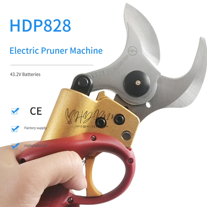Electric Pruning Shears Garden 40mm Electric Scissors Fruit Trees Trimming Secateurs